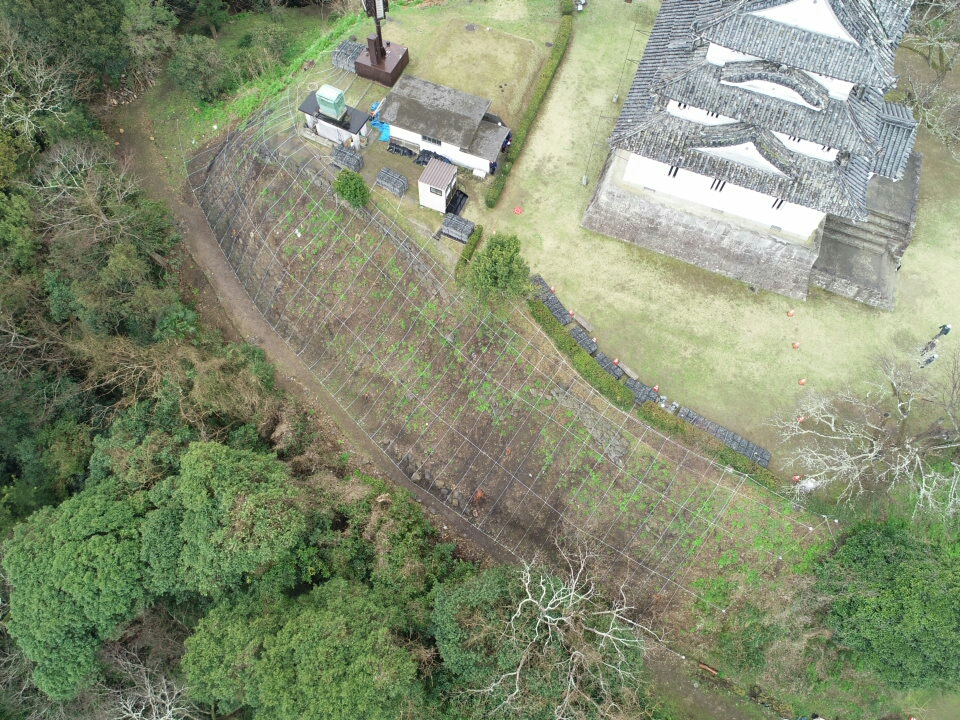 宇和島城本丸石垣崩落防止工事